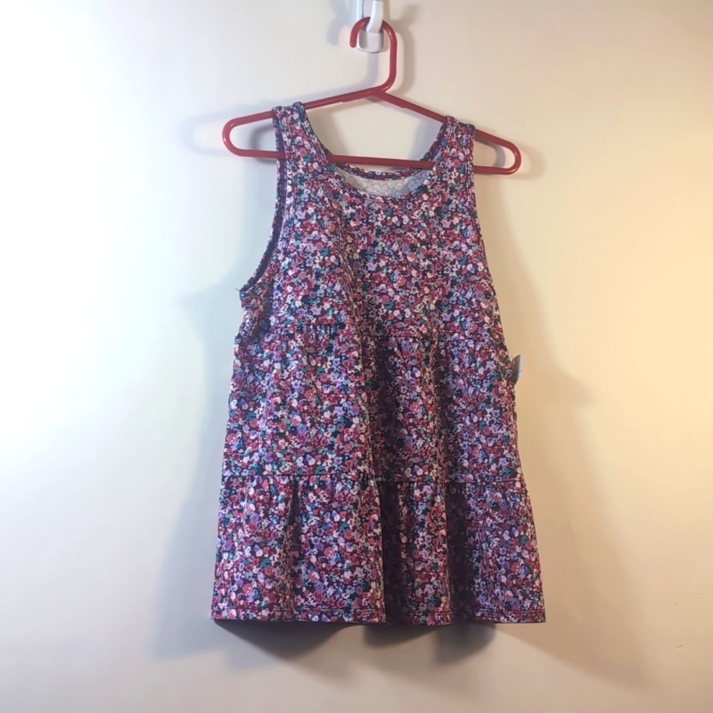 Wonder nation flower top Kids size 10-12 new with tags